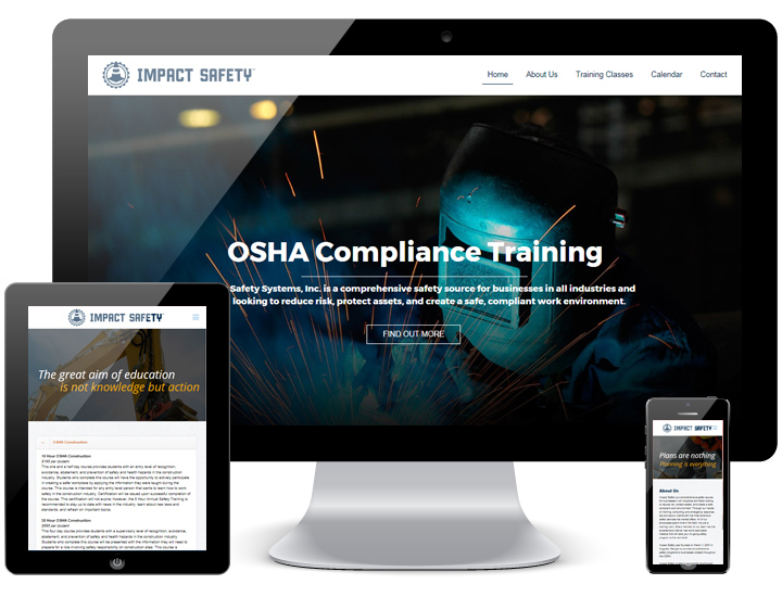 Impact Safety Inc Website by Animink