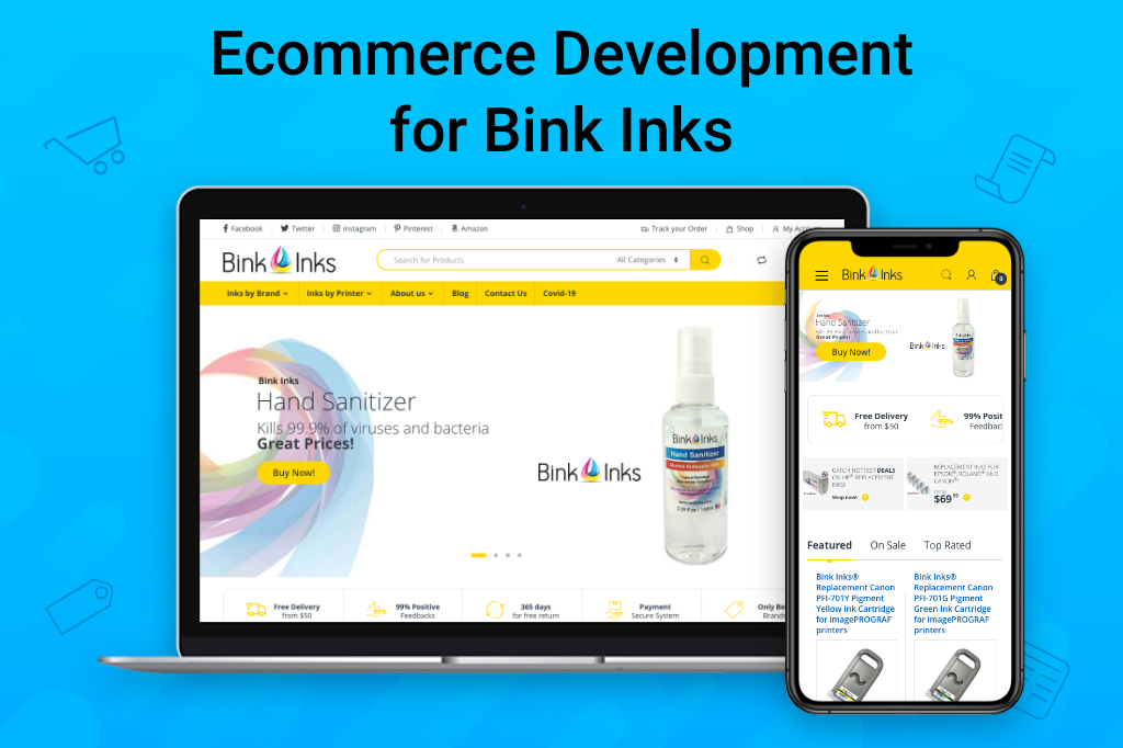 Ecommerce Development for Bink Inks