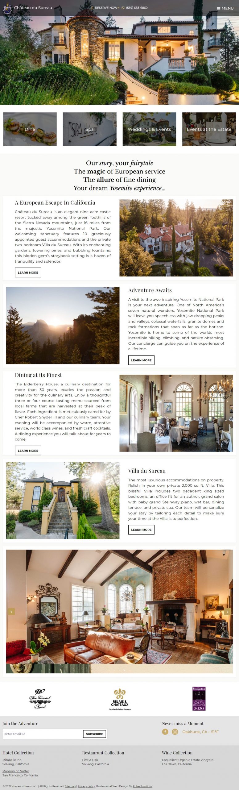 Oakhurst Ca 5 Star Hotel _ Yosemite Lodging _ Restaurant _ Castle