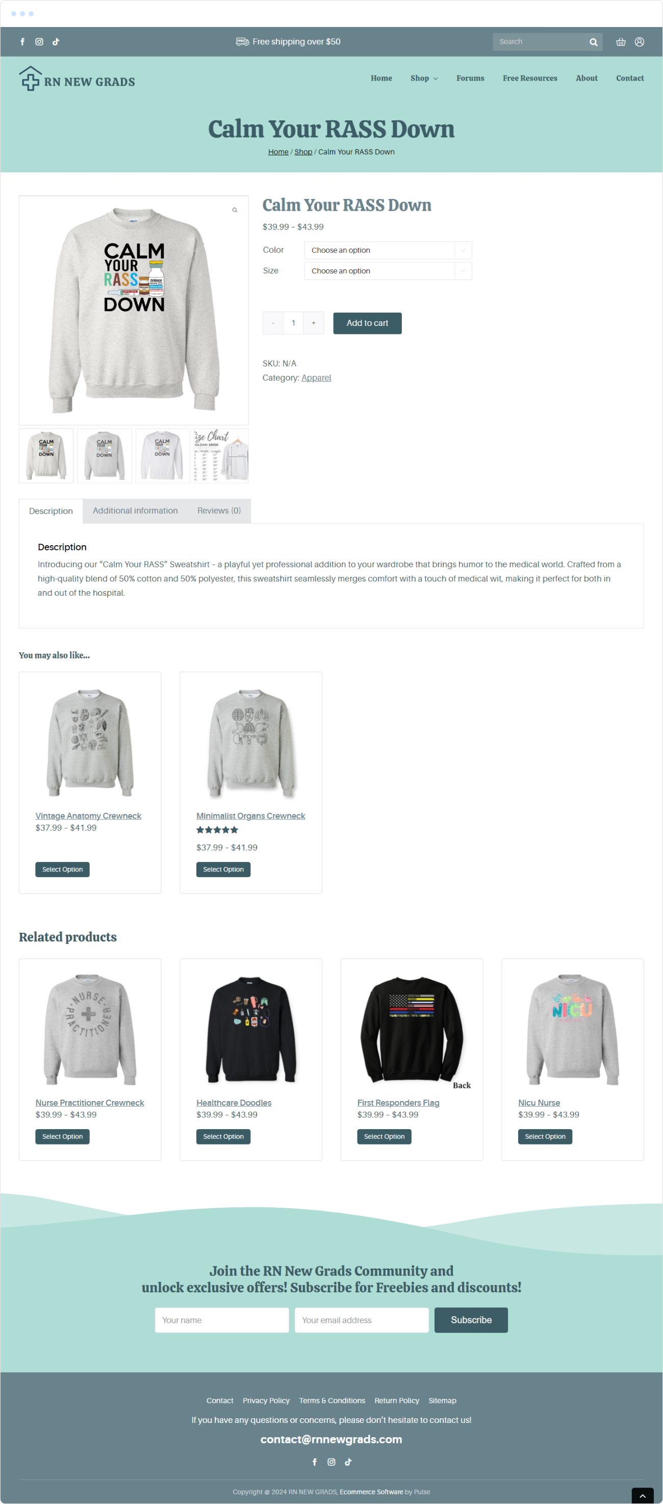 Custom WordPress E-Commerce Website