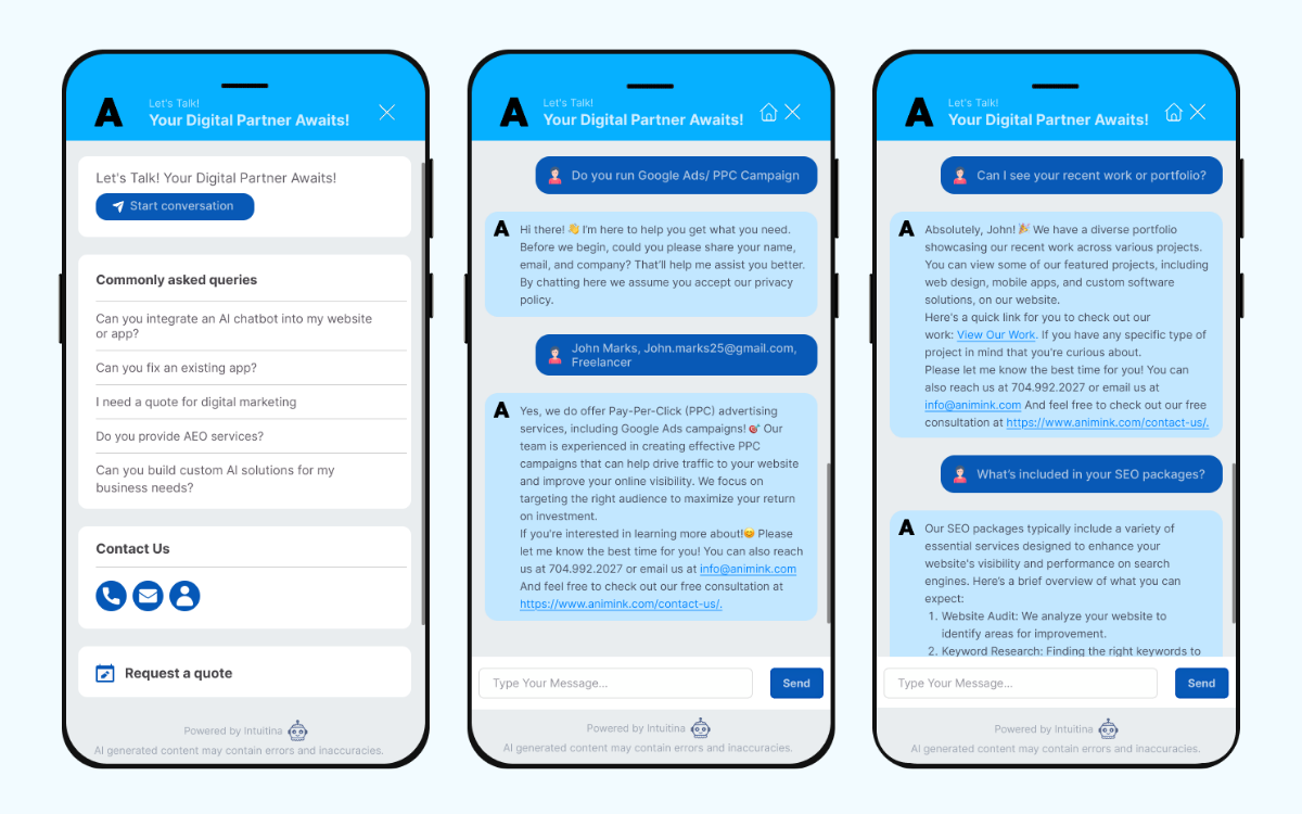 AI Bot for Lead Generation - chatbot