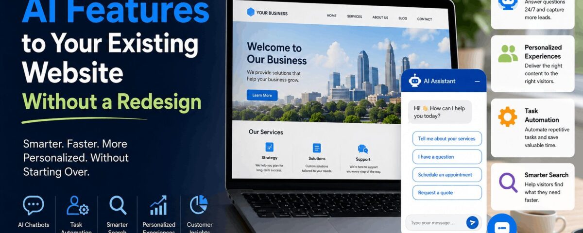 How to Add AI Features to Your Existing Website Without a Redesign